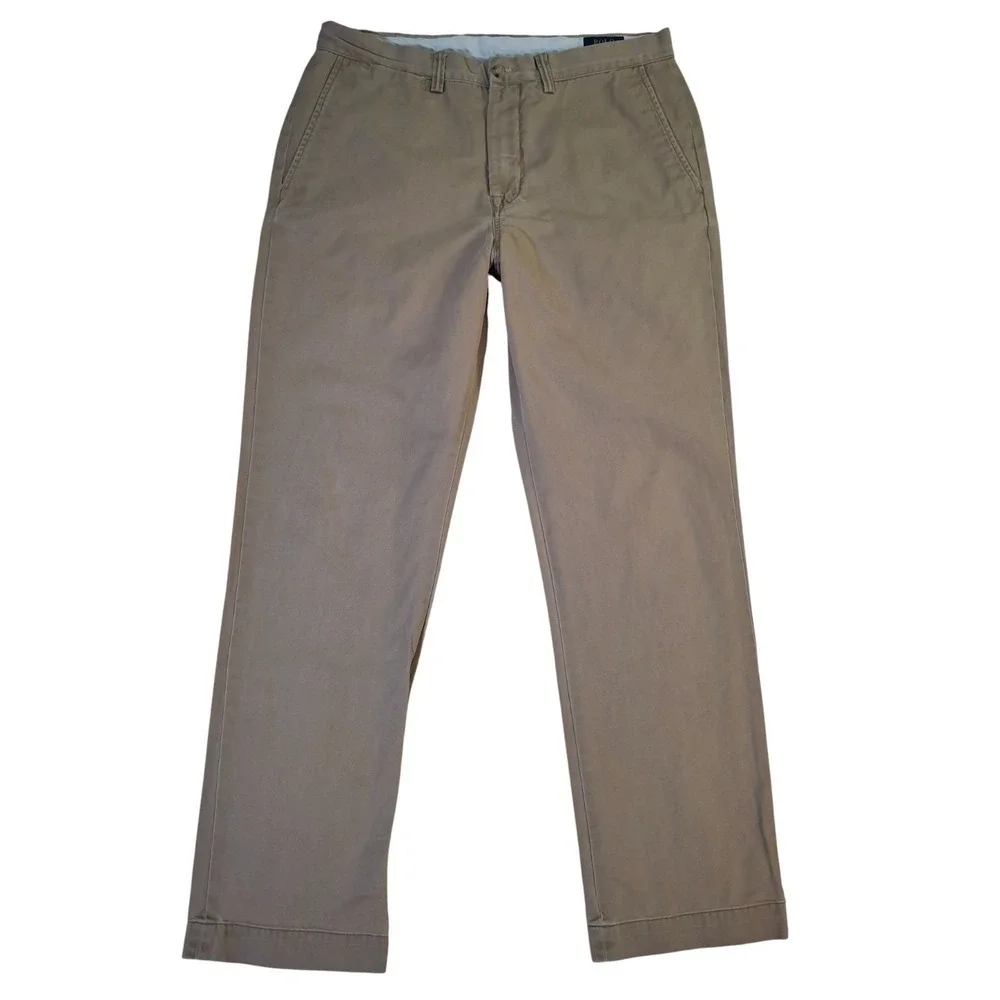 Polo Ralph Lauren Classic Fit Pants Men's 34x32 (Fits W34x30) Beige Straight